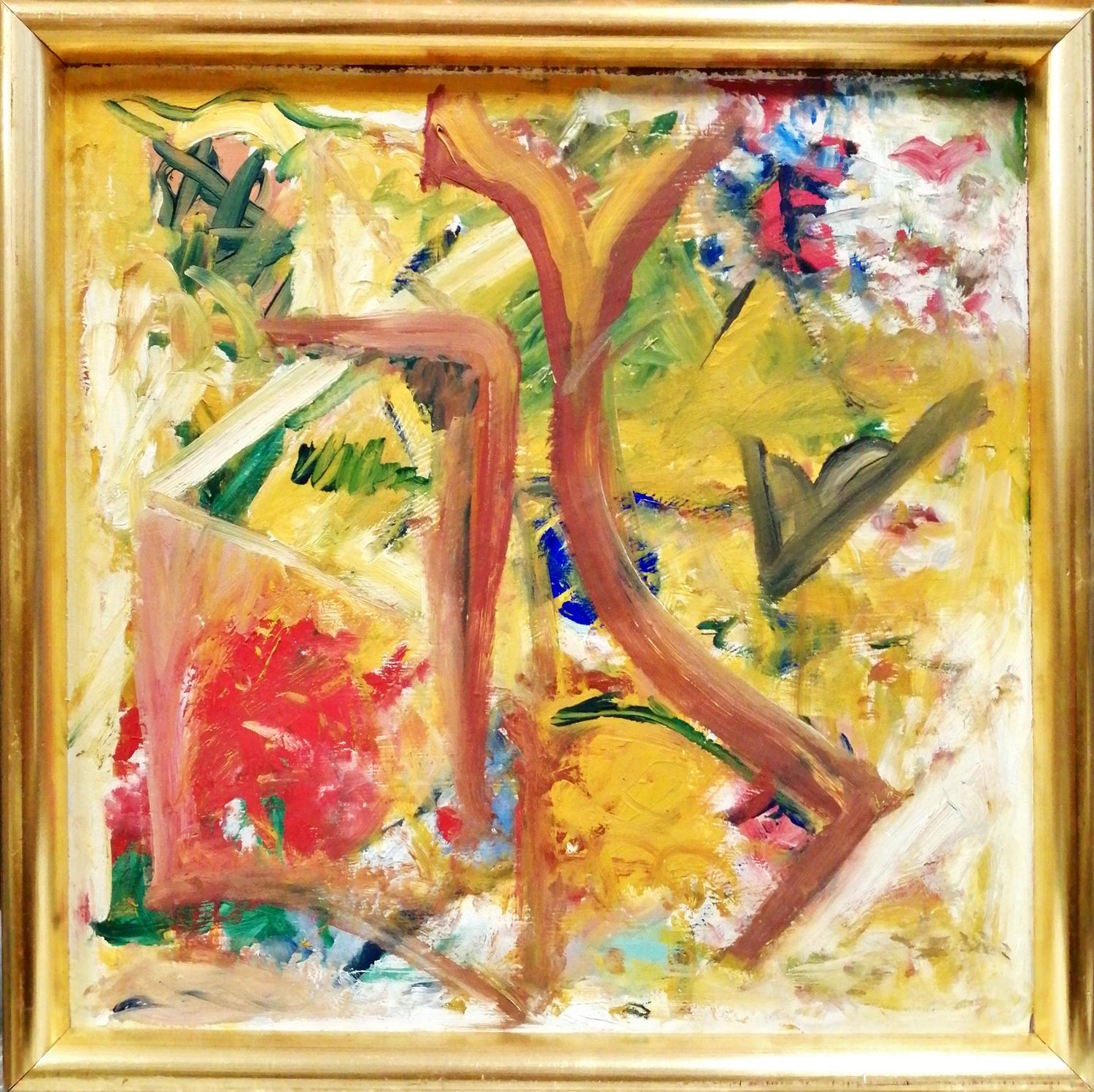 Картина върху фазер с рамка, масло Картина върху фазер с рамка, масло