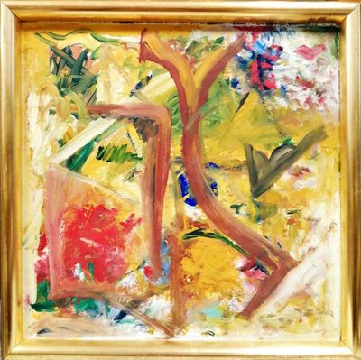 Картина върху фазер с рамка, масло Картина върху фазер с рамка, масло