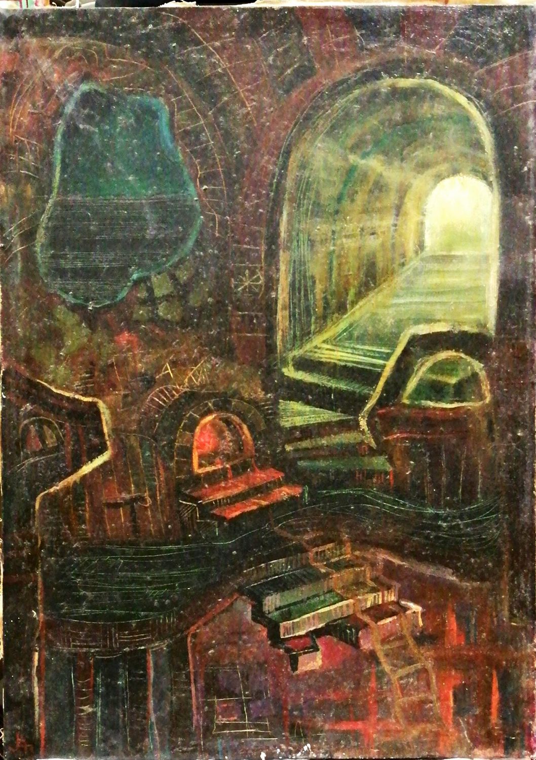 Картина върху платно без рамка, масло Картина върху платно без рамка, масло