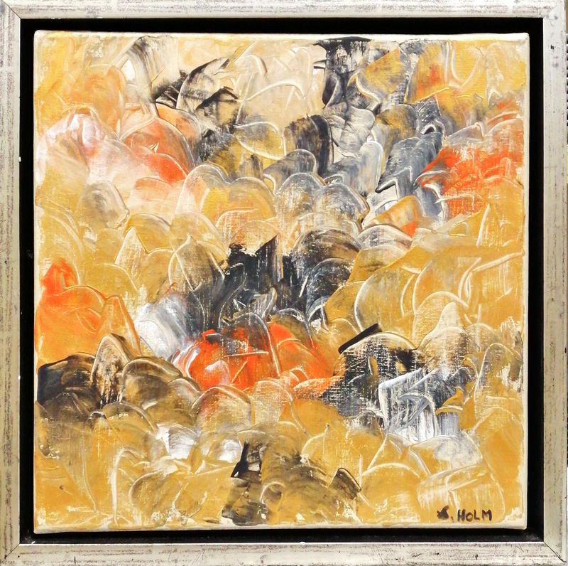 Картина върху платно с рамка, масло - HOLM