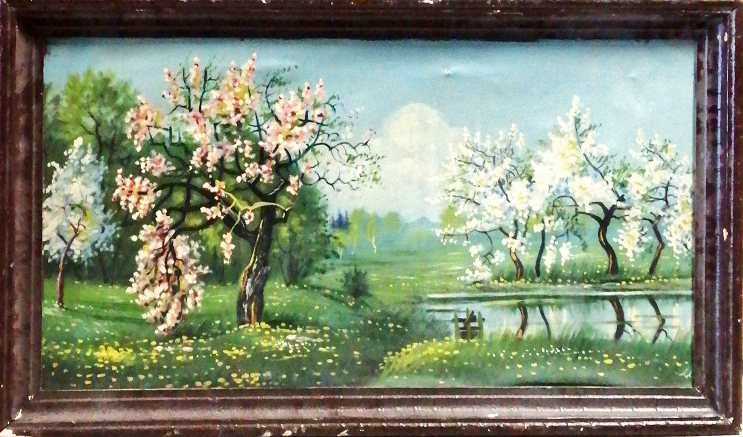 Картина върху платно с рамка, масло Картина върху платно с рамка, масло