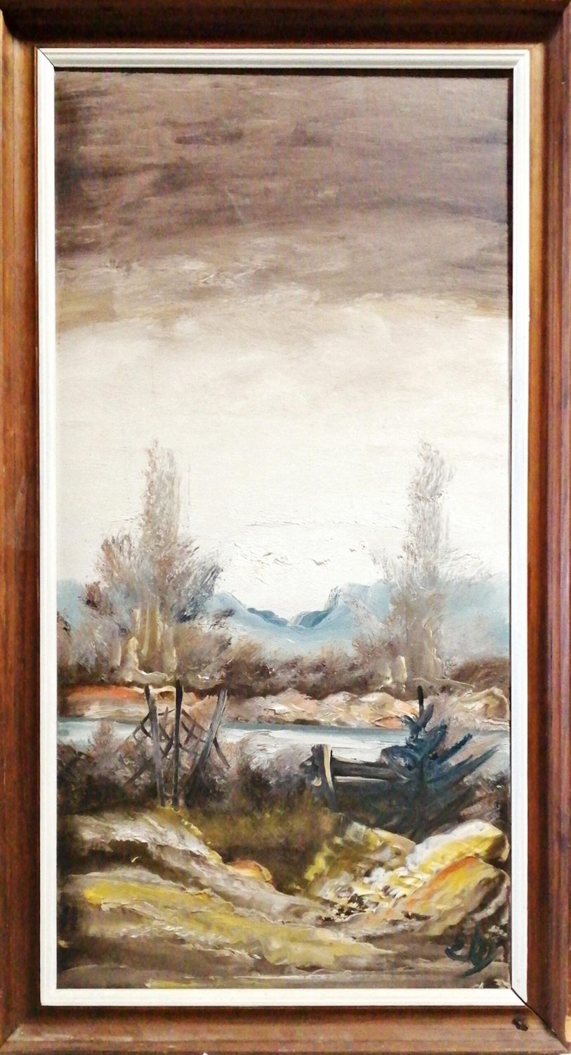 Картина върху платно с рамка, масло - Erik Madsen Картина върху платно с рамка, масло - Erik Madsen