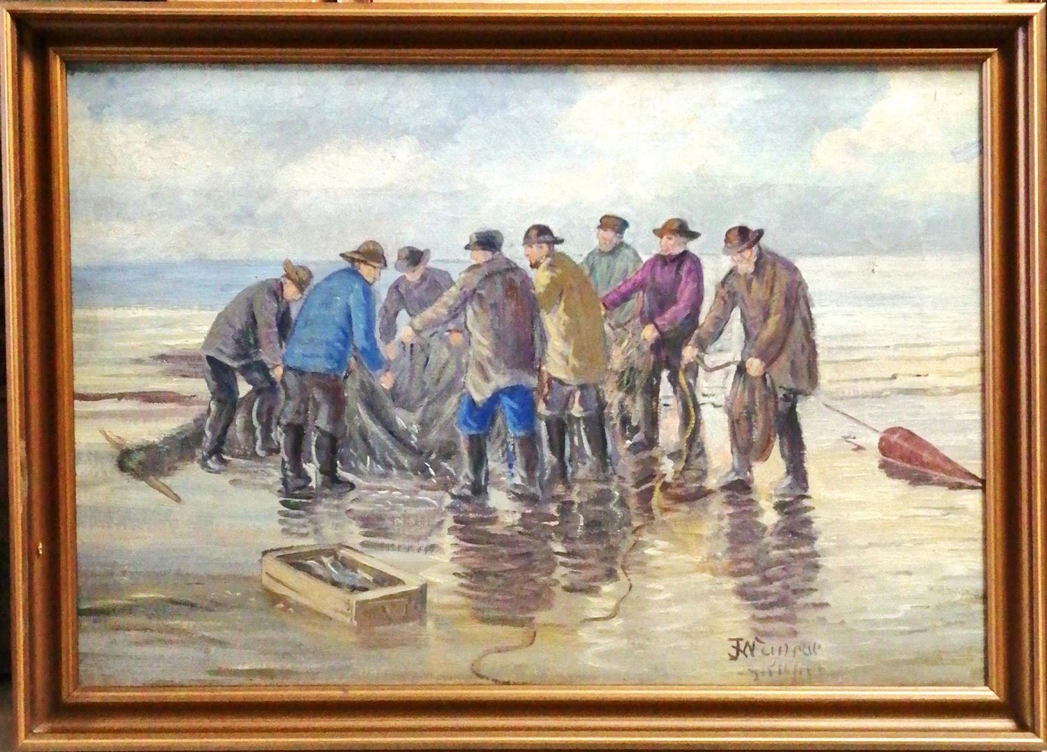 Картина върху платно с рамка, масло