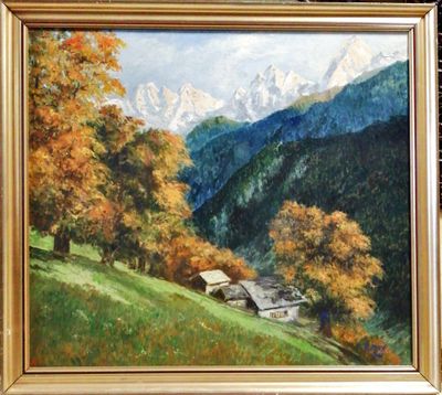 Картина върху платно с рамка, масло Картина върху платно с рамка, масло