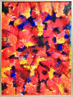 Картина върху фазер с рамка, масло Картина върху фазер с рамка, масло