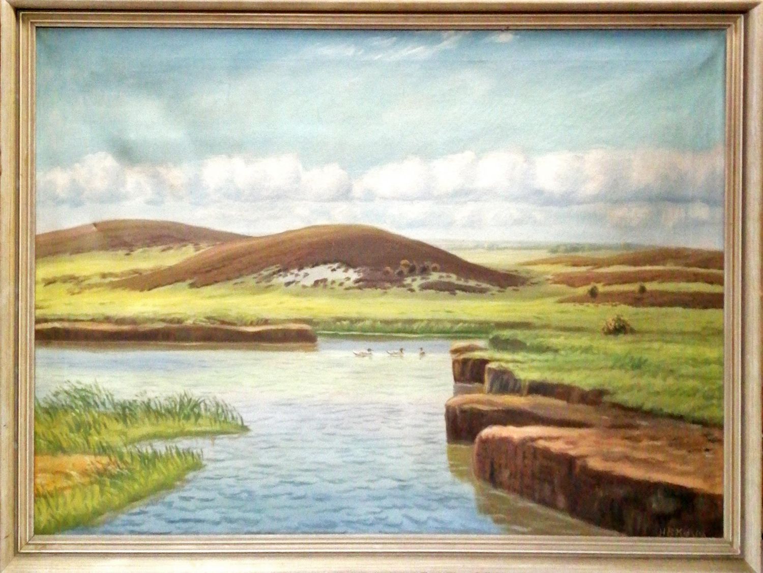 Картина върху платно с рамка, масло Картина върху платно с рамка, масло