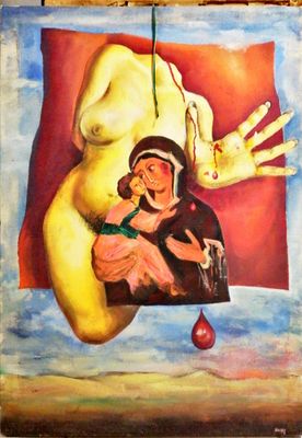 Картина върху платно без рамка, масло Картина върху платно без рамка, масло