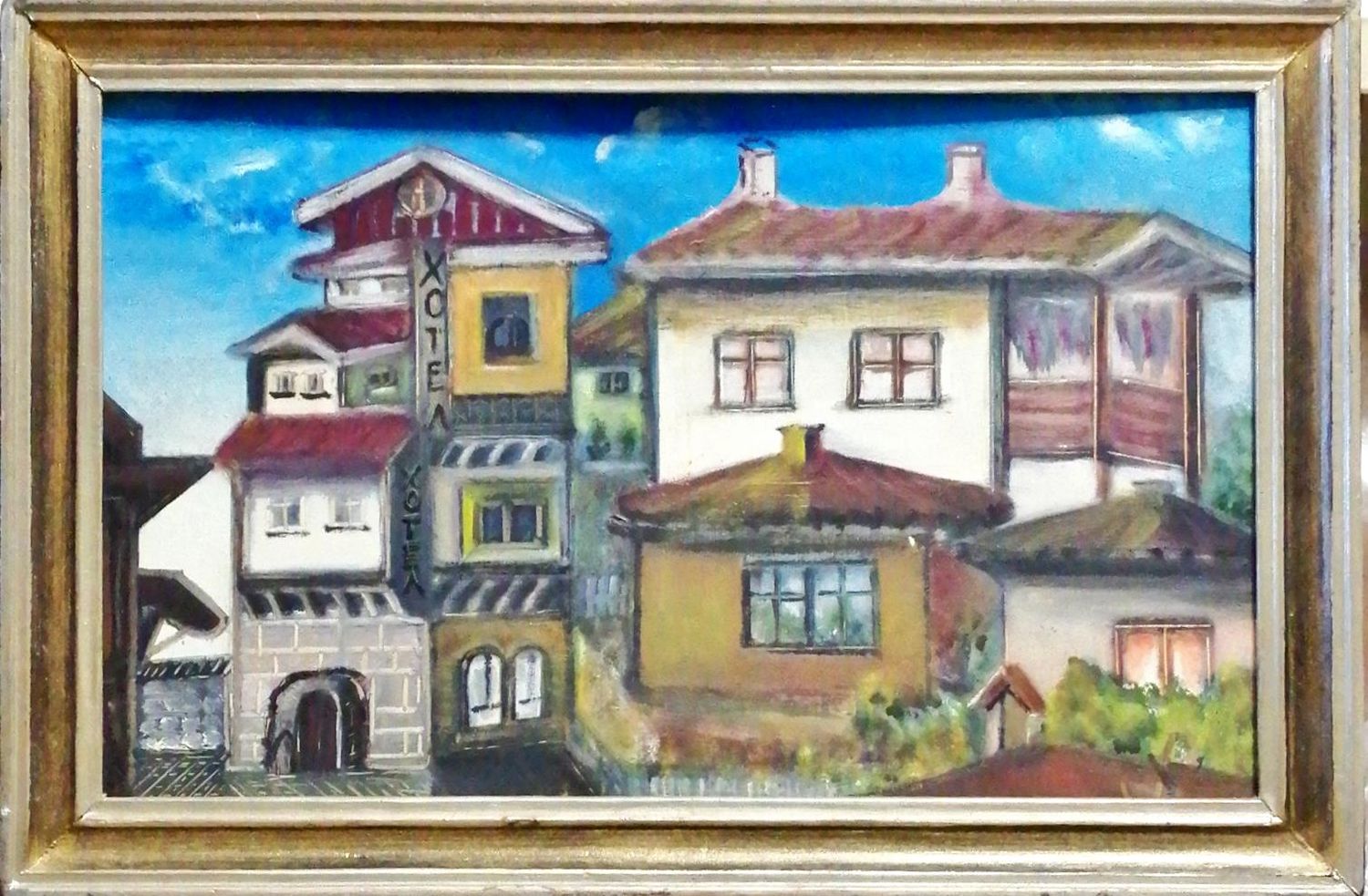 Картина върху платно с рамка, масло Картина върху платно с рамка, масло