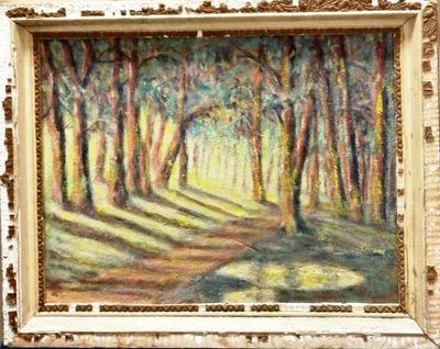 Картина върху платно с рамка, масло Картина върху платно с рамка, масло