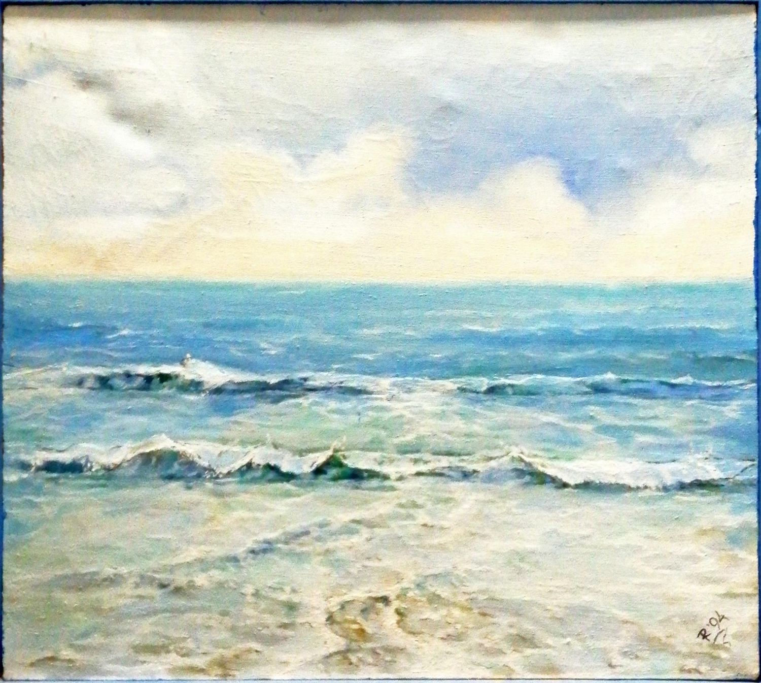 Картина върху платно с рамка, масло - Росен-94г Картина върху платно с рамка, масло - Росен-94г