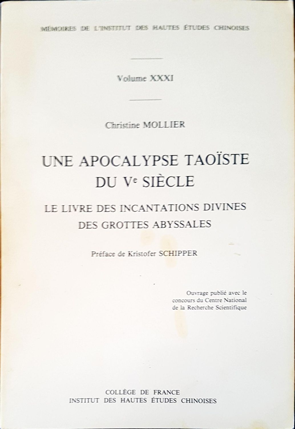 Une apocalypse taoiste du ve siecle Une apocalypse taoiste du ve siecle
