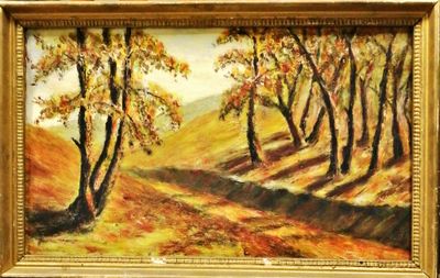 Картина върху фазер с  рамка, масло Картина върху фазер с  рамка, масло