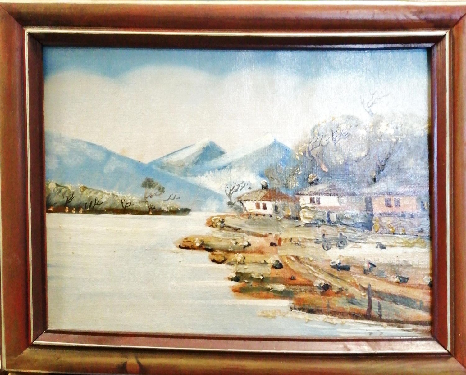 Картина върху платно с рамка, масло Картина върху платно с рамка, масло