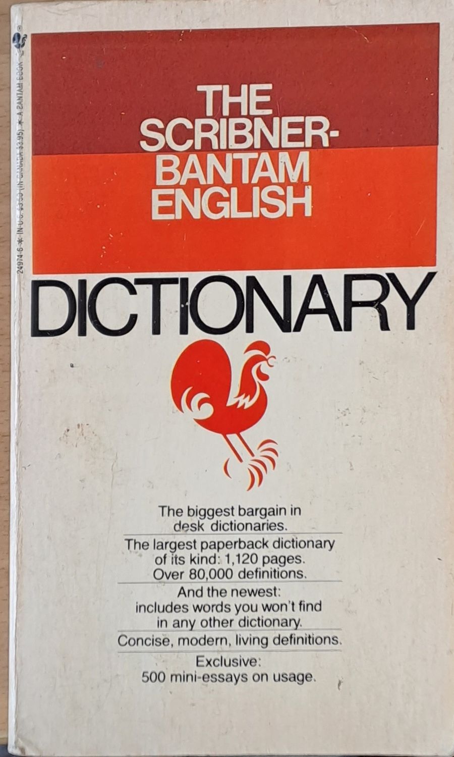 The Scribner-Bantam English Dictionary The Scribner-Bantam English Dictionary