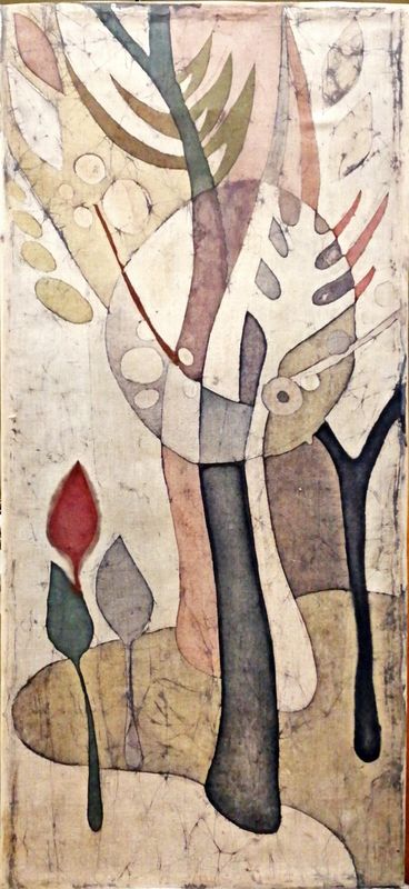 Картина върху платно без  рамка, акварел