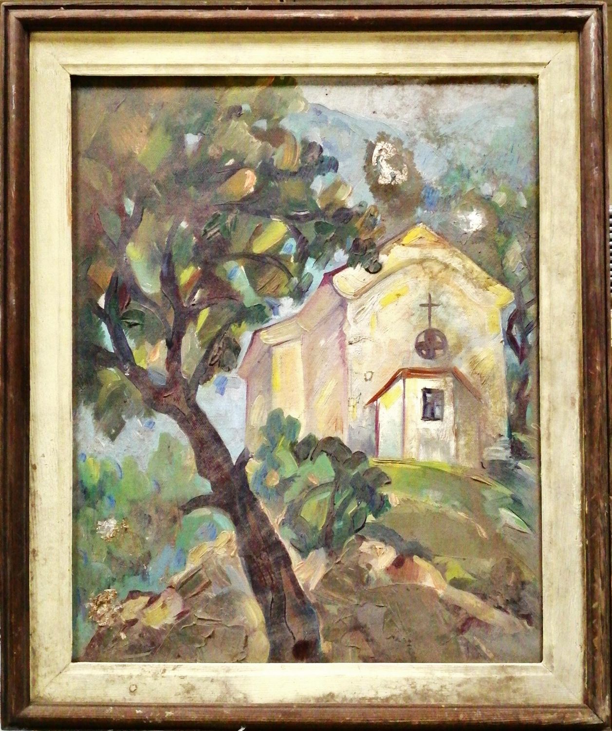 Картина върху платно с  рамка, масло - Елисавета Владимирова, храм Преподобна Петка Картина върху платно с  рамка, масло - Елисавета Владимирова, храм Преподобна Петка