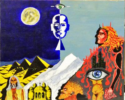 Картина върху платно без  рамка, масло Картина върху платно без  рамка, масло