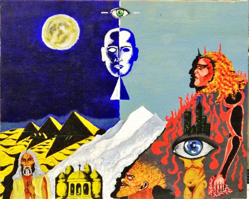 Картина върху платно без  рамка, масло