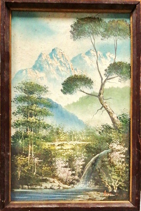 Картина върху платно с рамка, масло