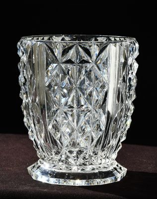 Кристална винтидж ваза Art Deco