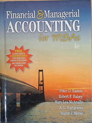 Financial and Managerial Accounting for MBAs