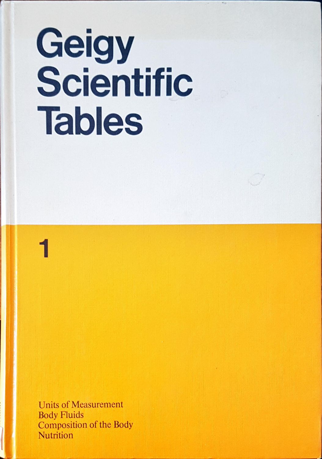 Gegy scientific tables