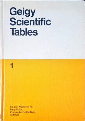 Gegy scientific tables