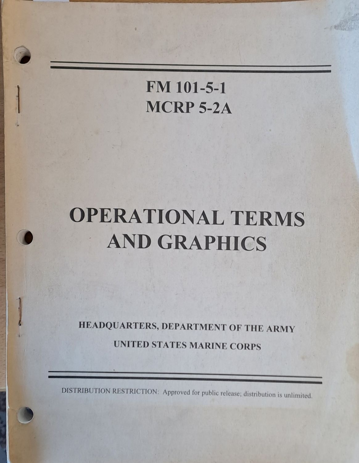 Operation Terms and Graphics. US Marine Corps
