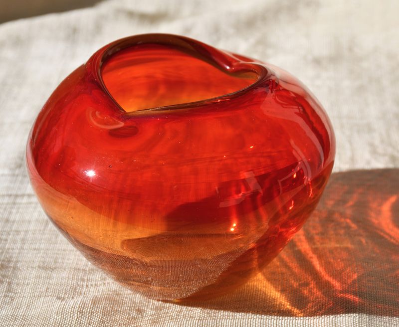 Съветска арт-глас ваза