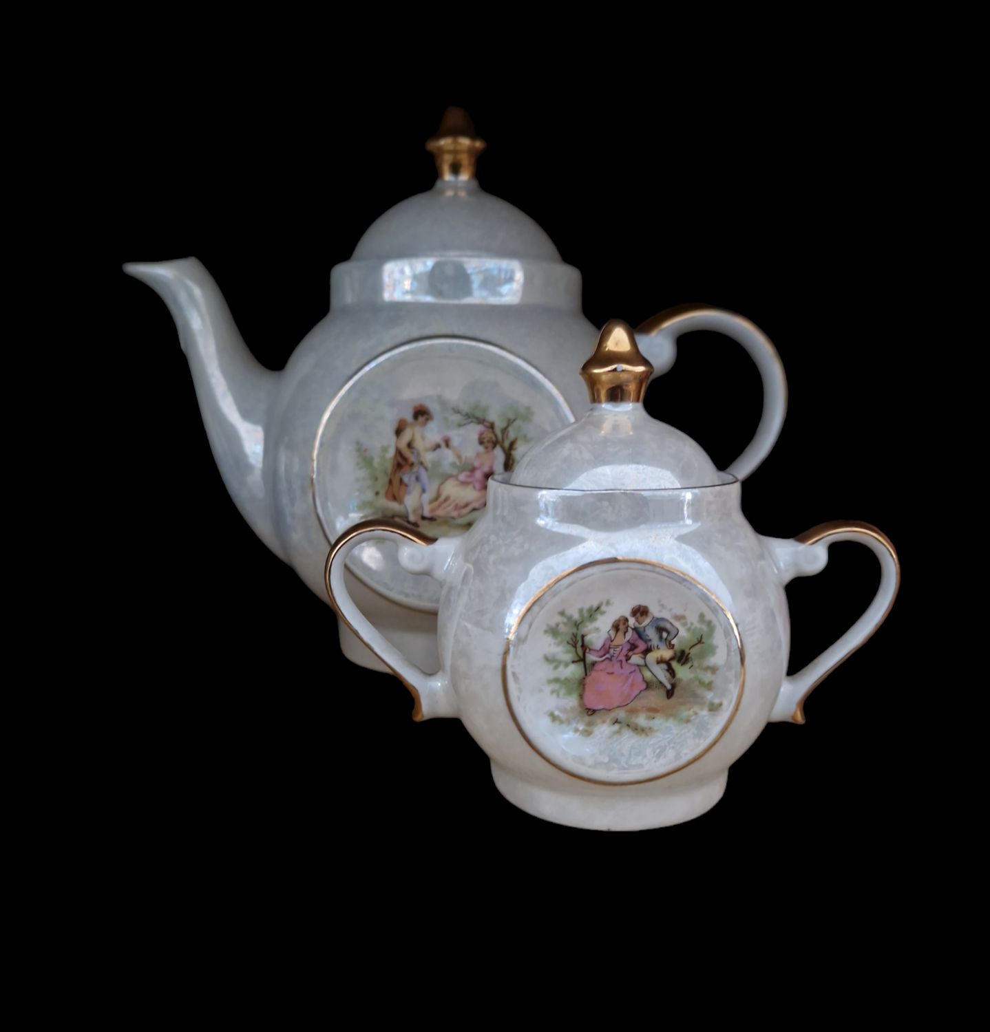 Порцеланова кана със захарница