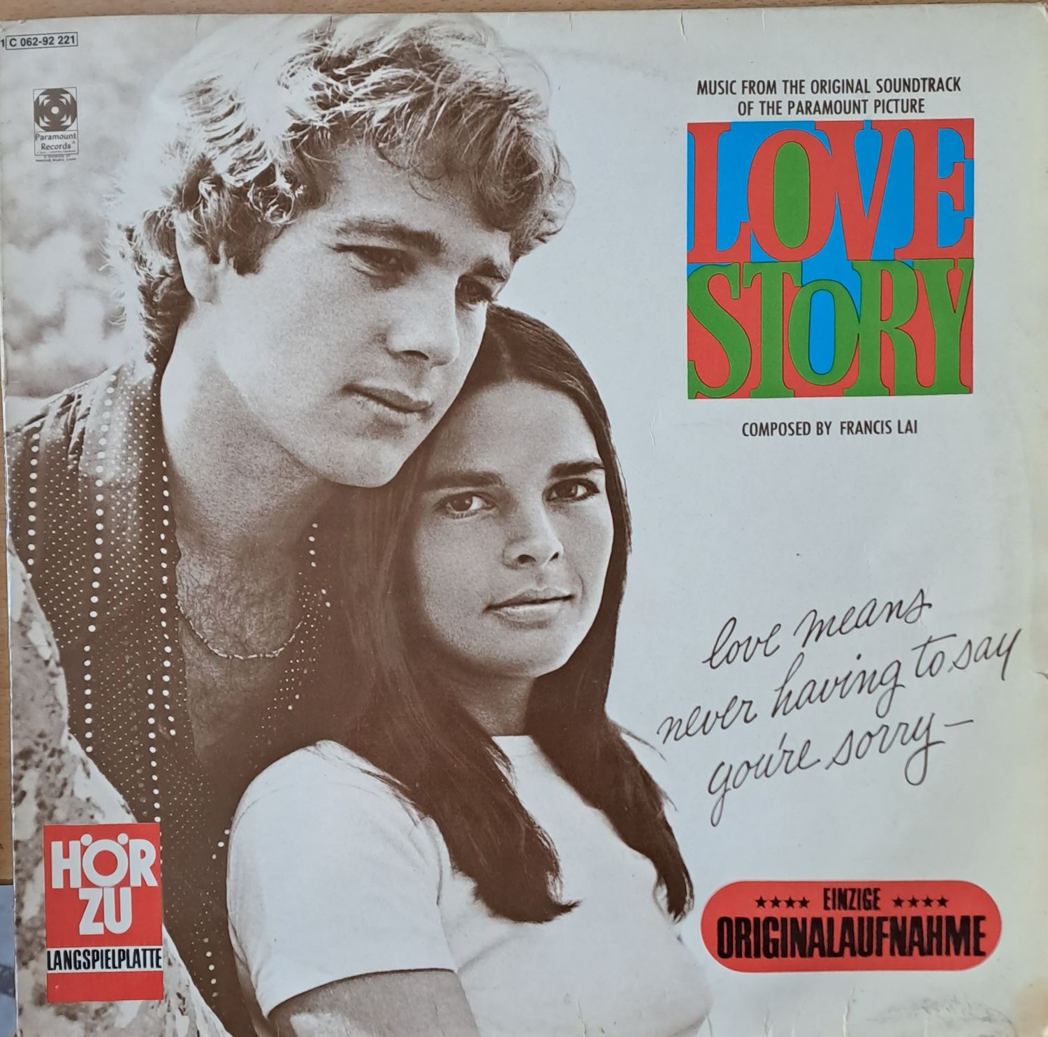 Music from the Paramount Picture Love Story Music from the Paramount Picture Love Story