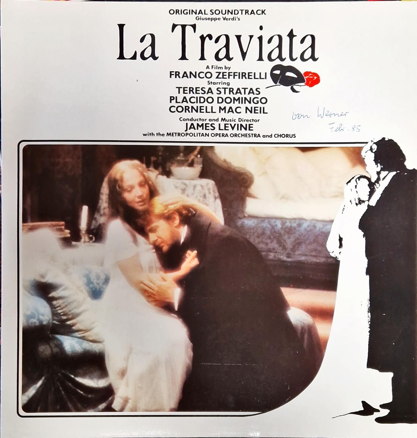 La Traviata - Original Soundtrack. Starring: Teresa Stratas, Placido Domingo, Cornell Mac Neil/2 плочи