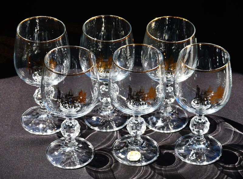 Комплект чаши за вино "Zlata Praha"