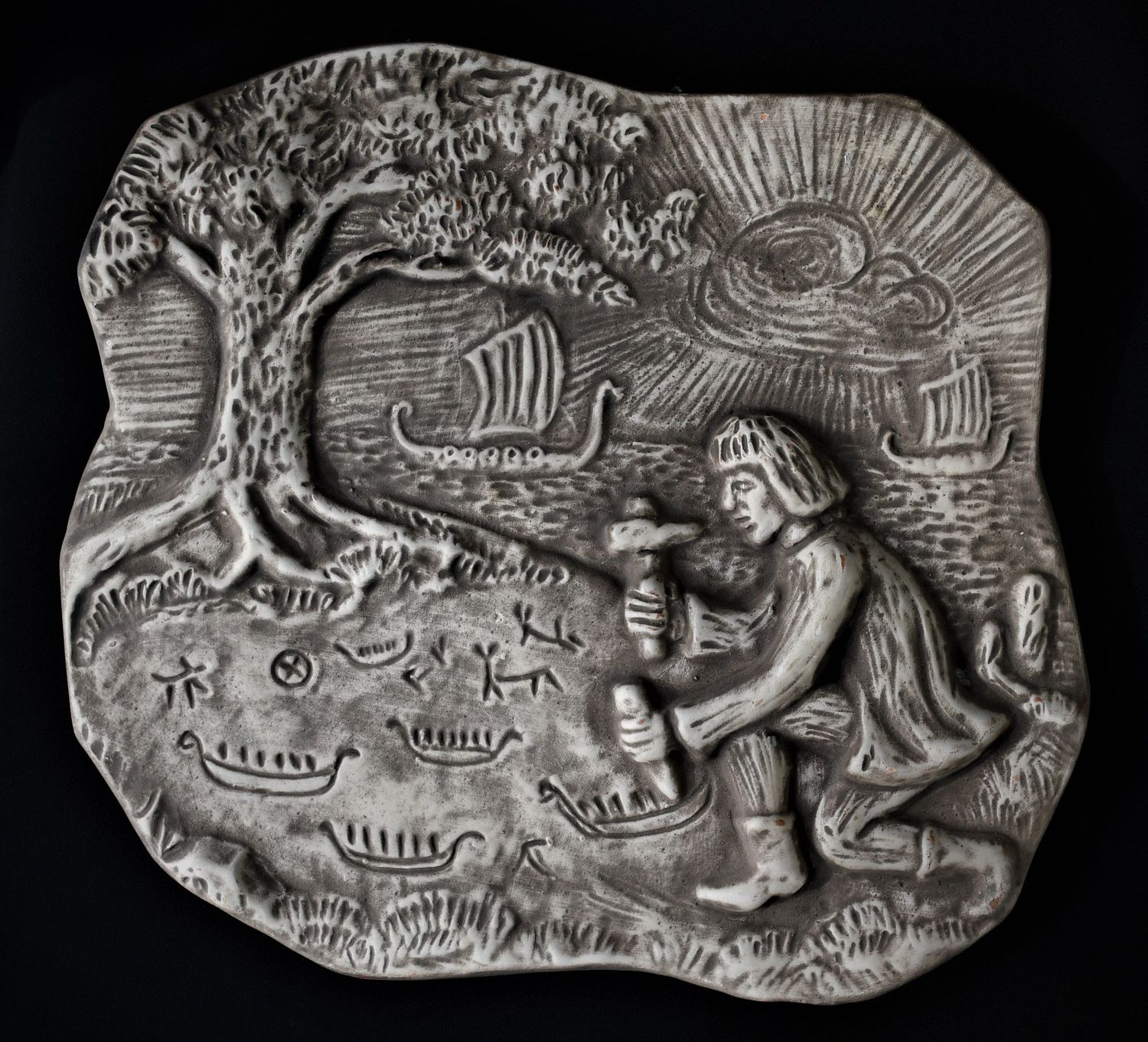 Стенна скулптура &quot;Викинг&quot;