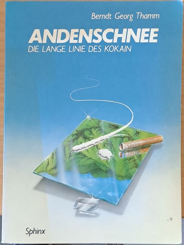 Andenschnee die Lange Linie des Kokain