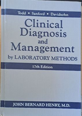 Clinical Diagnosis and Management by Laboratory Methods