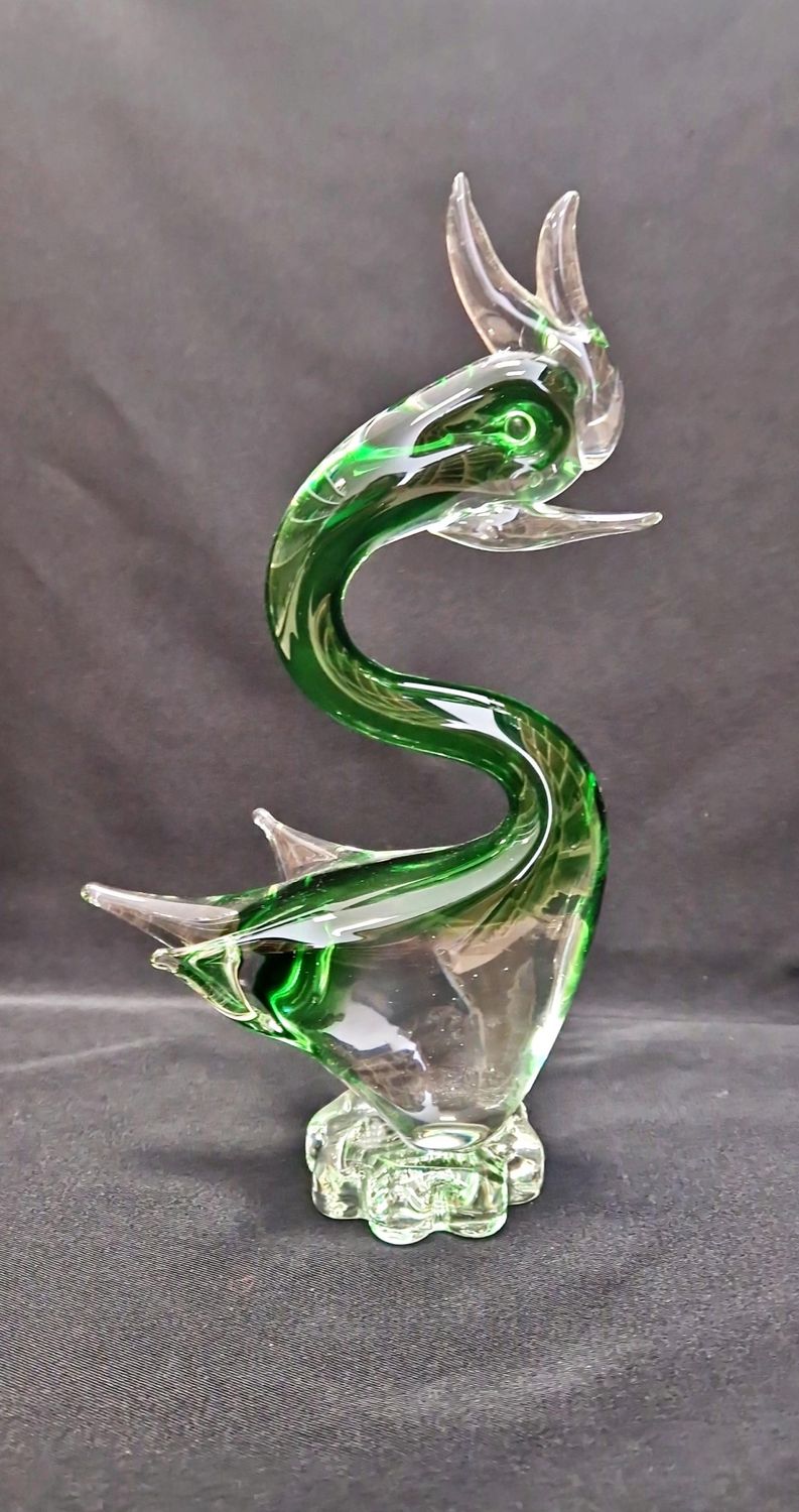 Статуетка птица - стъкло