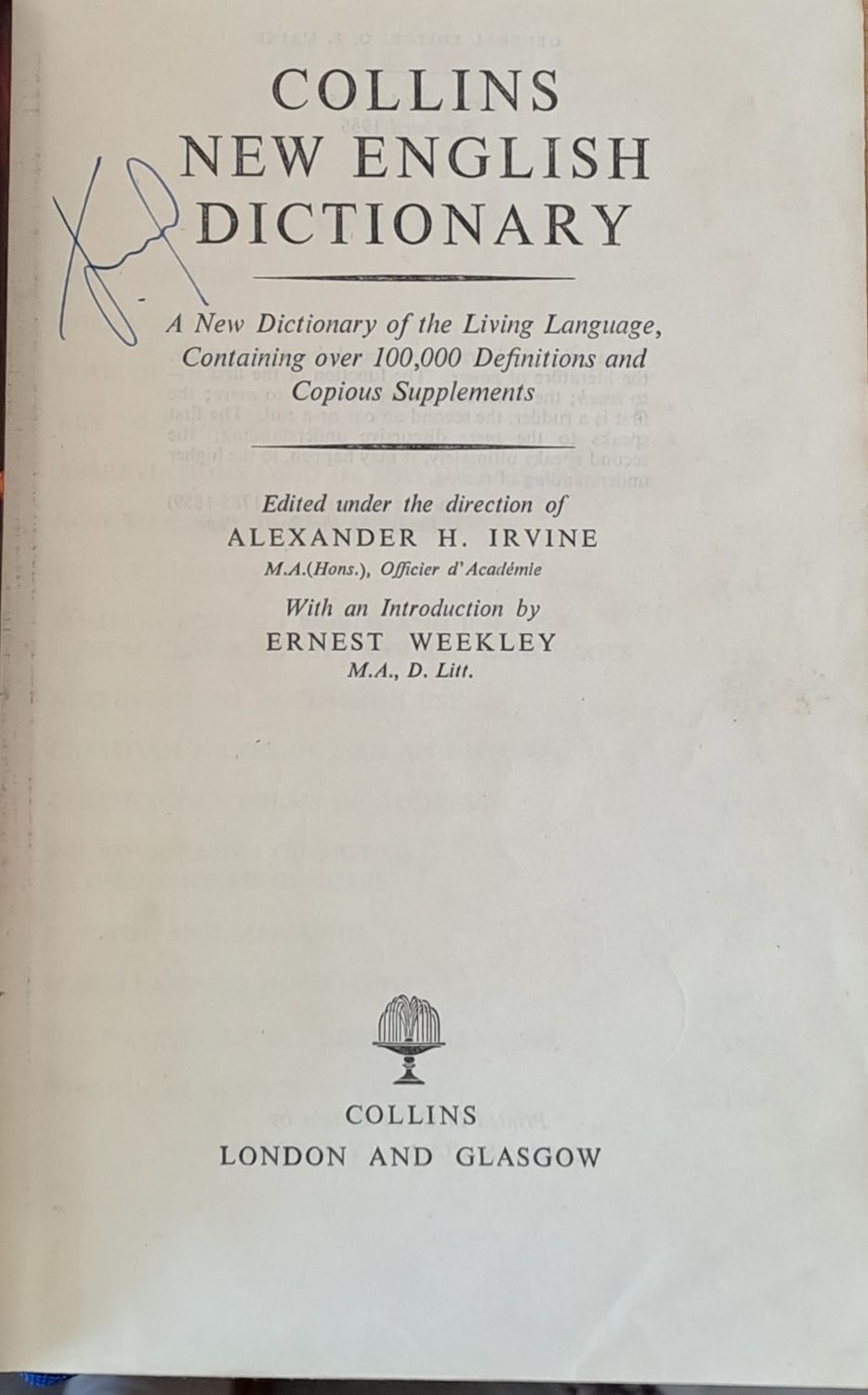 Collins New English Dictionary
