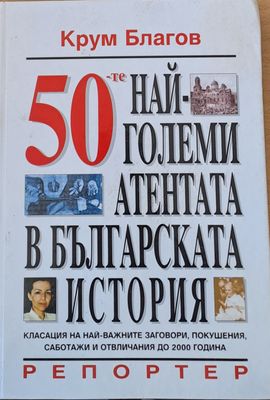 50 най-големи атентата в българската история
