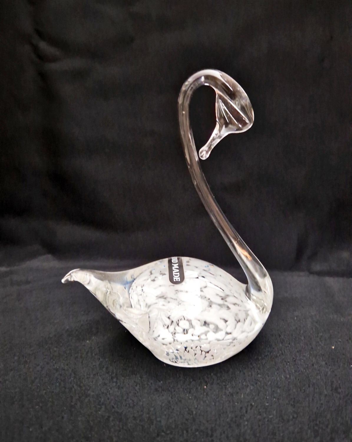 Статуетка лебед - стъкло