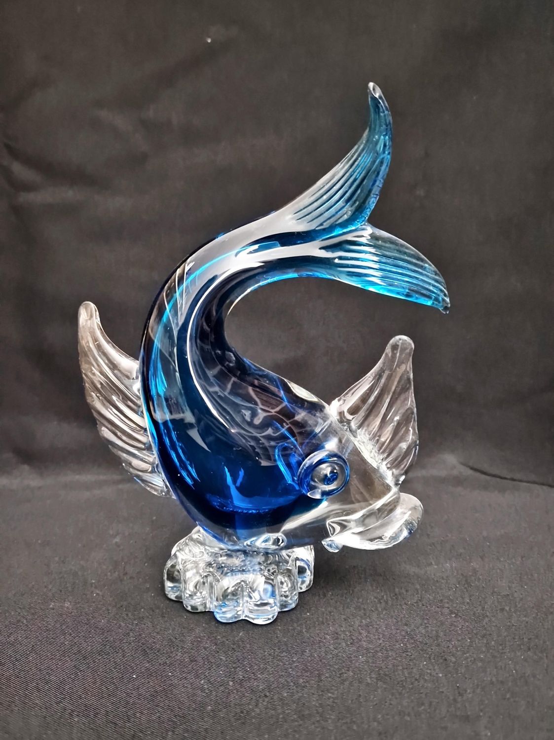 Статуетка риба - стъкло