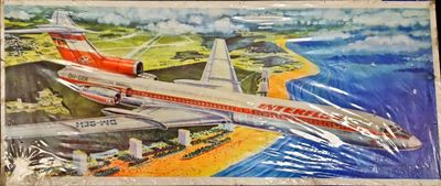 Модел на самолет TU-154 в мащаб 1:100