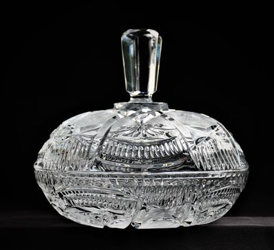 Кристална винтидж бомбониера (2 кг.)