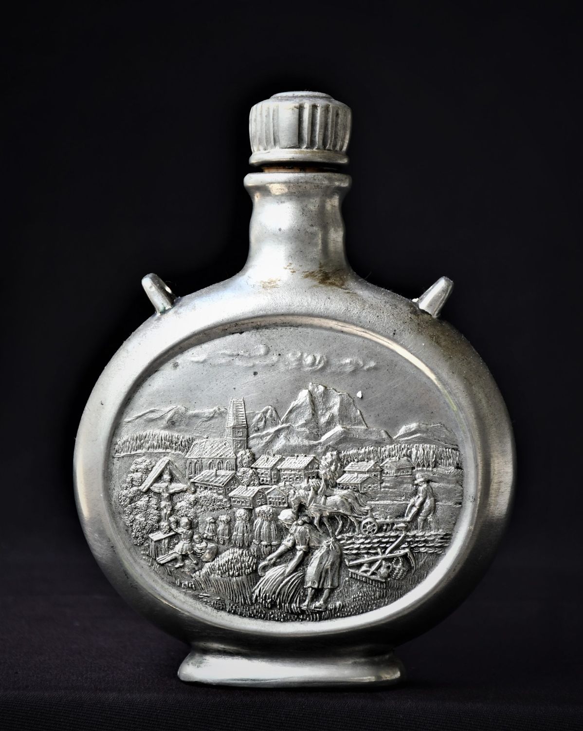 Немска метална бутилка - винтидж