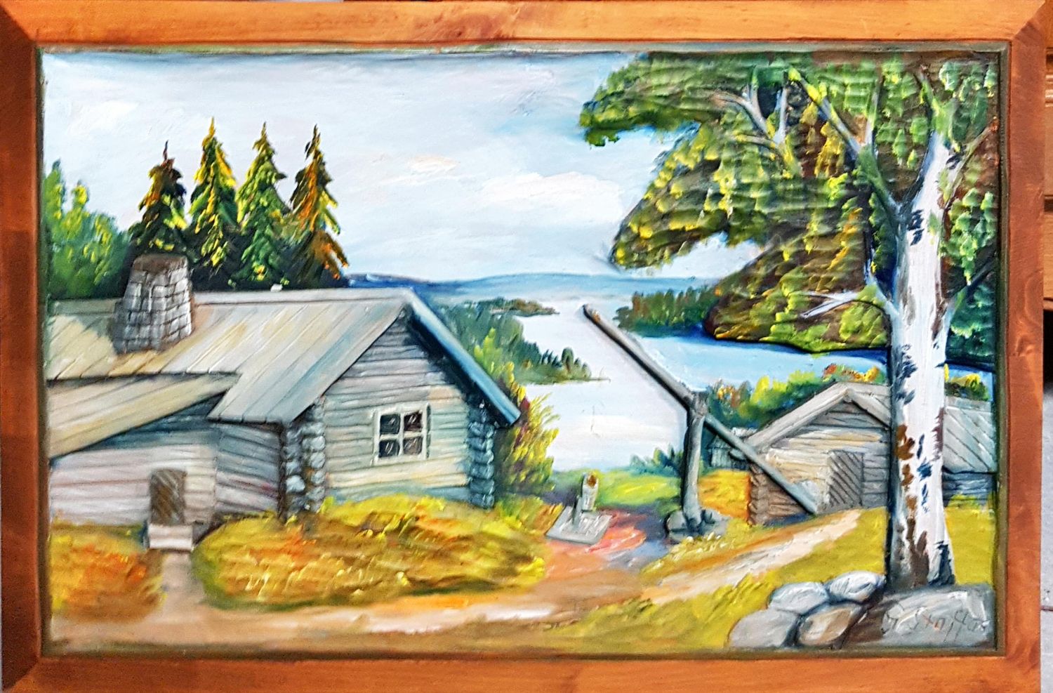 Картина дърворезба