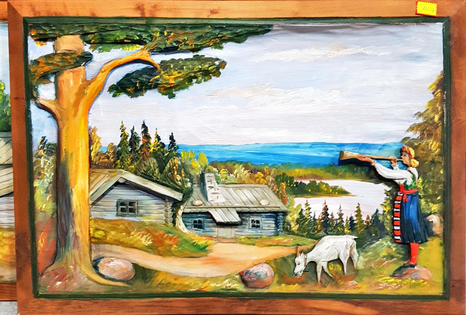 Картина дърворезба