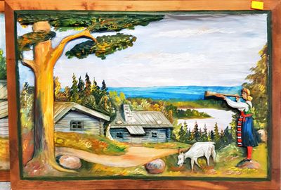 Картина дърворезба Картина дърворезба