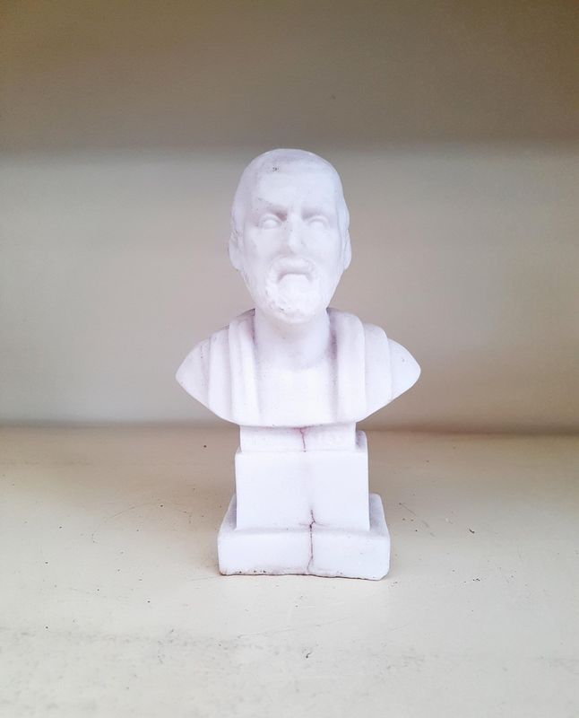 Бюст хипократ - мрамор
