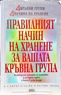 Правилният начин на хранене за вашата кръвна група