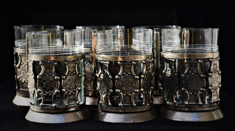 Съветски винтидж сервиз за чай